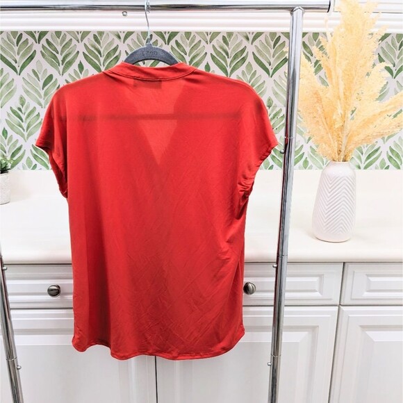 Red Orange Brigette Brianna Blouse M - Picture 2 of 9